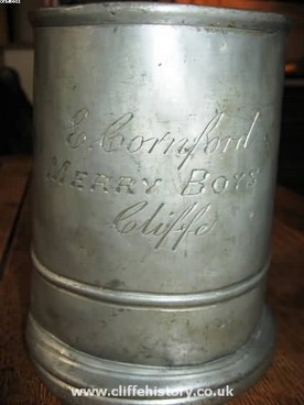 E Cornford's tankard